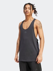 Black adidas Power Stringer Vest - Image 1 of 6