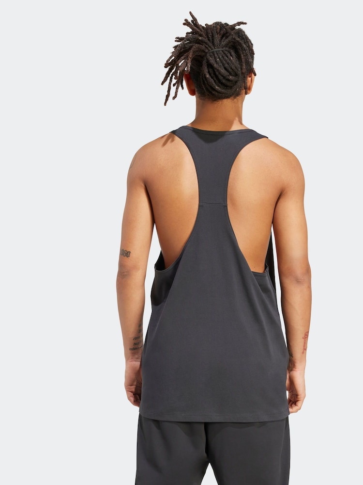 Black adidas Power Stringer Vest - Image 2 of 6