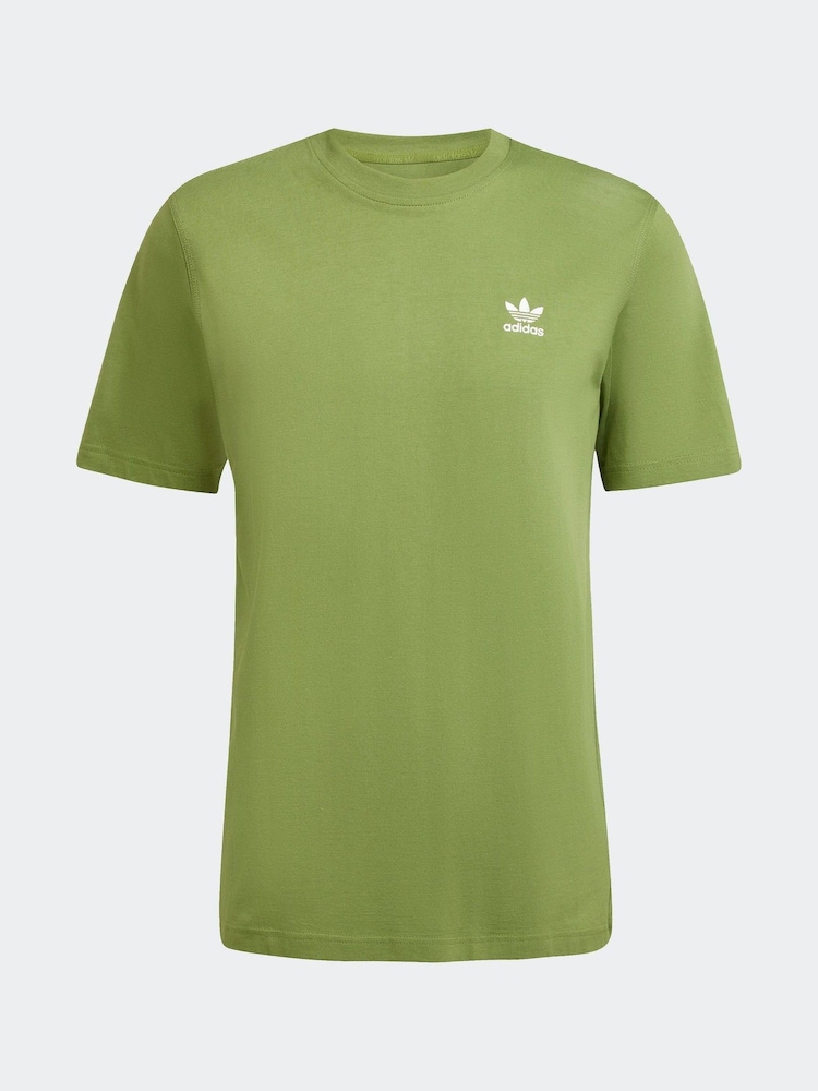 adidas Originals Green Trefoil Essentials T-Shirt - Image 6 of 6