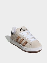 adidas Originals White/Animal Campus 00s Lace Junior Trainers - Image 3 of 9