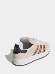 adidas Originals White/Animal Campus 00s Lace Junior Trainers - Image 4 of 9