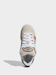 adidas Originals White/Animal Campus 00s Lace Junior Trainers - Image 5 of 9