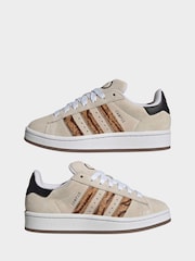 adidas Originals White/Animal Campus 00s Lace Junior Trainers - Image 7 of 9