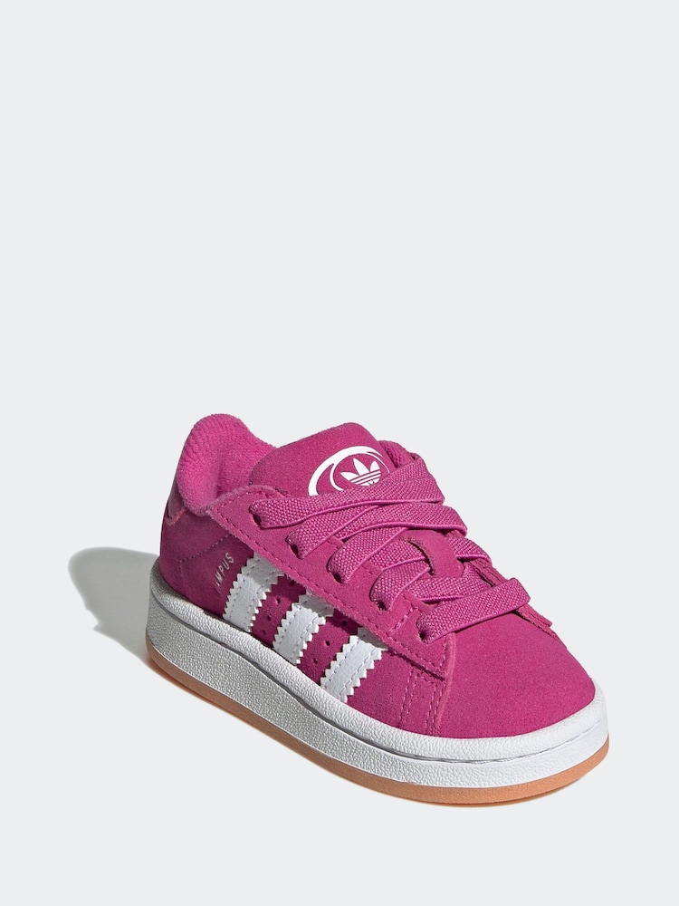 adidas Originals Pink Campus Trainers - Image 1 of 9