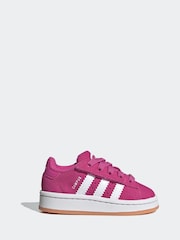 adidas Originals Pink Campus Trainers - Image 3 of 9