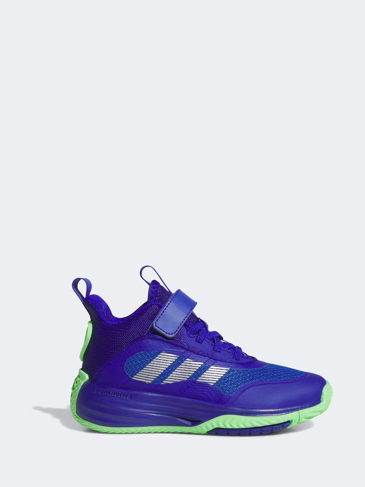 adidas Blue Ownthegame 3.0 K Trainers - Image 1 of 9