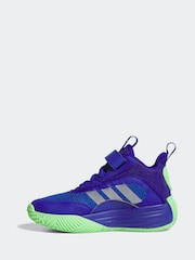 adidas Blue Ownthegame 3.0 K Trainers - Image 2 of 9