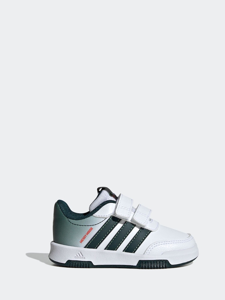 adidas White Disney Mickey Mouse Tensaur Hook and Loop Infant Trainers - Image 1 of 9