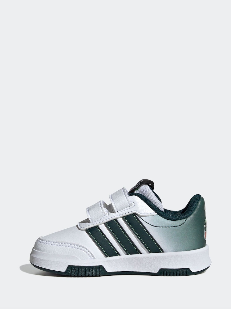 adidas White Disney Mickey Mouse Tensaur Hook and Loop Infant Trainers - Image 2 of 9