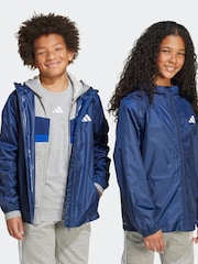 adidas Blue Waterproof Rain Jacket Kids - Image 4 of 8