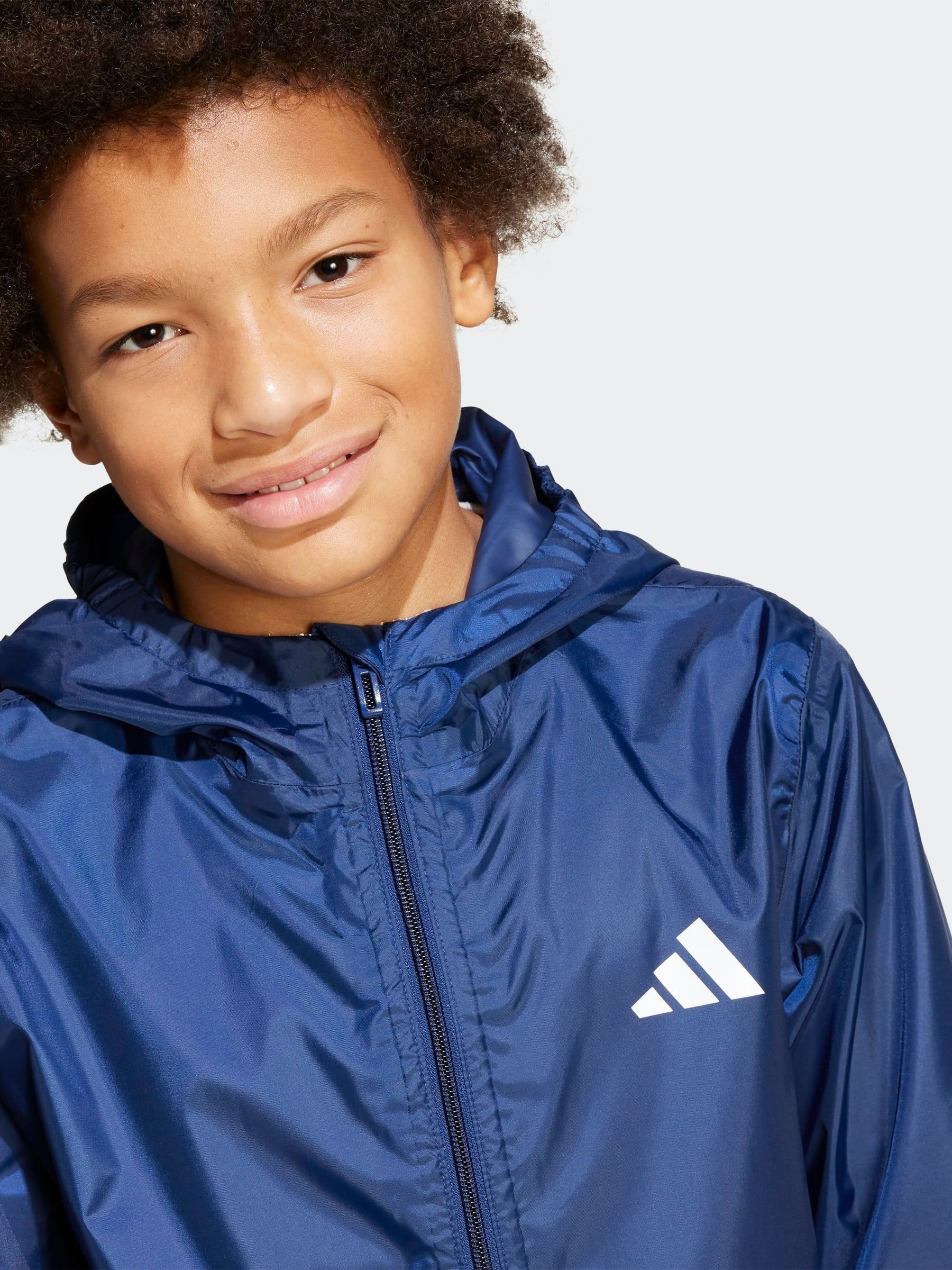 Next：日本 ブルー - adidas キッズ用防水フード付きジャケット from