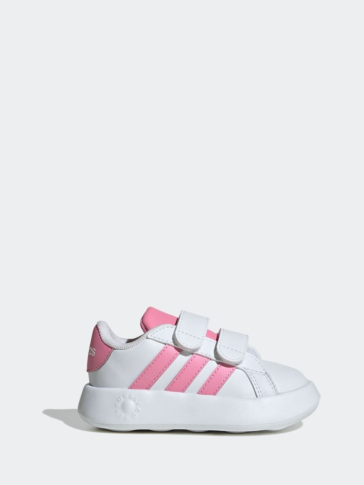adidas White Grand Court 2.0 Cf I Trainers - Image 1 of 9