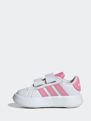 adidas White Grand Court 2.0 Cf I Trainers - Image 2 of 9