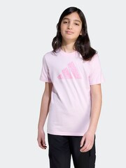 adidas Pink Future Icons Graphic T-Shirt Kids - Image 1 of 5