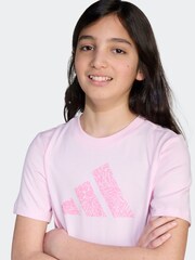 adidas Pink Future Icons Graphic T-Shirt Kids - Image 5 of 5