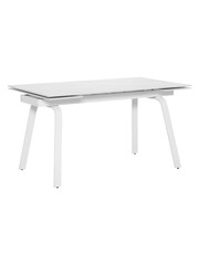 Barker and Stonehouse White Adeena Extending 4-6 Seater Dining Table - Image 2 of 6