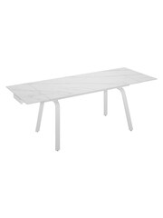Barker and Stonehouse White Adeena Extending 4-6 Seater Dining Table - Image 5 of 6