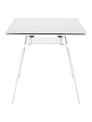 Barker and Stonehouse White Adeena Extending 4-6 Seater Dining Table - Image 6 of 6