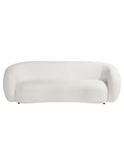 Barker and Stonehouse Cream Faux Pearl Boucle 3 Seater Sofa - Image 2 of 6