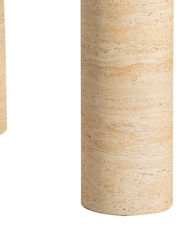 Barker and Stonehouse Natural Piedra Stone 4-6 Seater 180cm Dining Table - Image 4 of 6