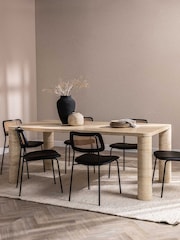 Barker and Stonehouse Natural Piedra Stone 4-6 Seater 200cm Dining Table - Image 1 of 1