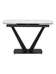 Barker and Stonehouse White Echo Ceramic Extending 4-6 Seater Dining Table - Image 3 of 6