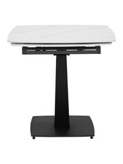 Barker and Stonehouse White Echo Ceramic Extending 4-6 Seater Dining Table - Image 5 of 6