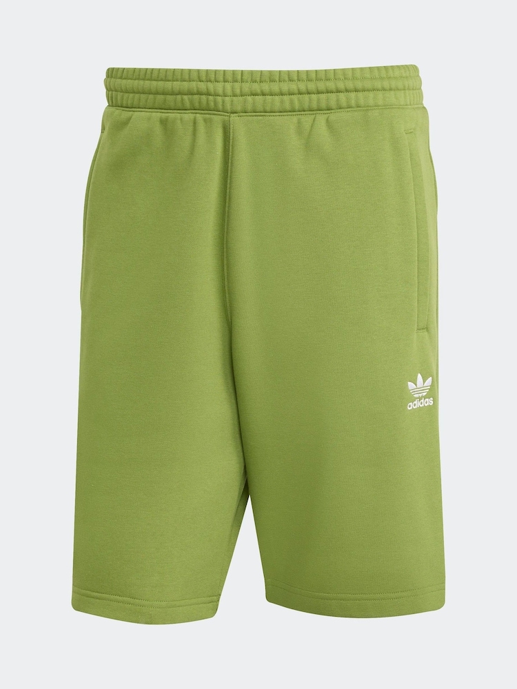 adidas Originals Green Trefoil Essentials Shorts - Image 6 of 6