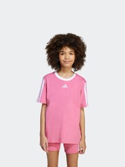 adidas Pink Essentials T-Shirt Kids - Image 1 of 5