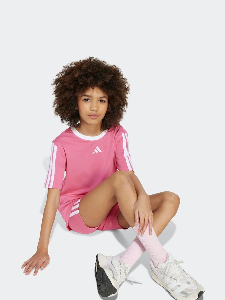 adidas Pink Essentials T-Shirt Kids - Image 5 of 5