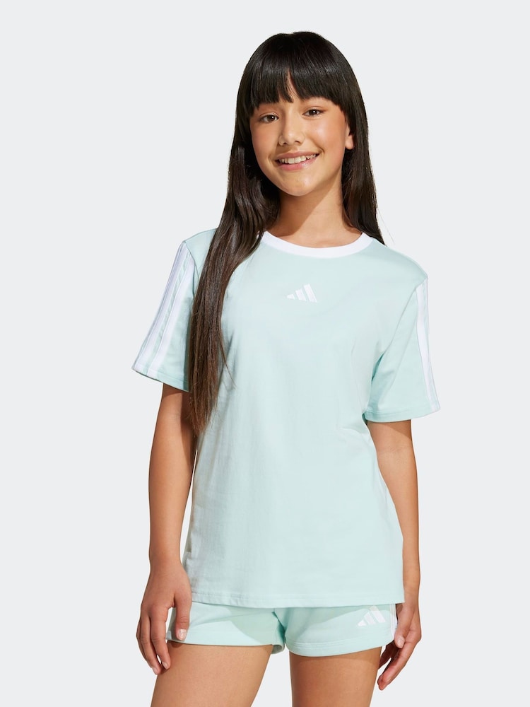 adidas Green Essentials Kids T-Shirt - Image 1 of 5 adidas Green Essentials Kids T-Shirt - Image 1 of 5