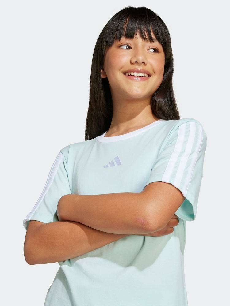 Verde - Camiseta básica para niños de adidas - Imagen 2 de 5