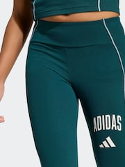 adidas Green Train Essentials Collegiate Kids Leggings - Image 5 of 6