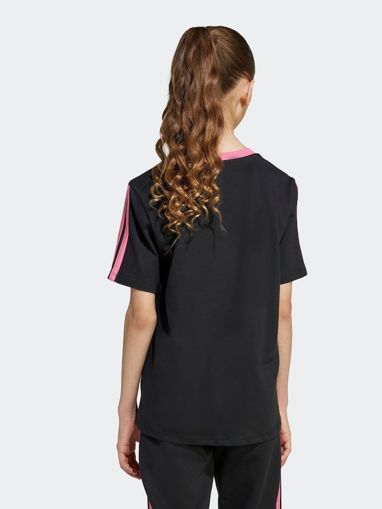 adidas Black Essentials T-Shirt Kids - Image 2 of 5