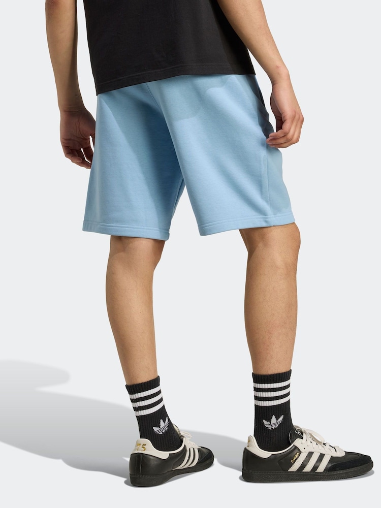 adidas Originals Blue Trefoil Essentials Shorts - Image 2 of 6