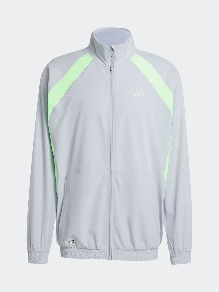 adidas Grey Tech Apparel Sweat Top - Image 6 of 6
