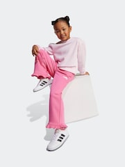 adidas Pink Sweatshirt and Frill Jogger Set Little Kids - Image 3 of 5