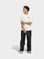 adidas White Worldwide Hoops Spotlight GFX T-Shirt - Image 6 of 9