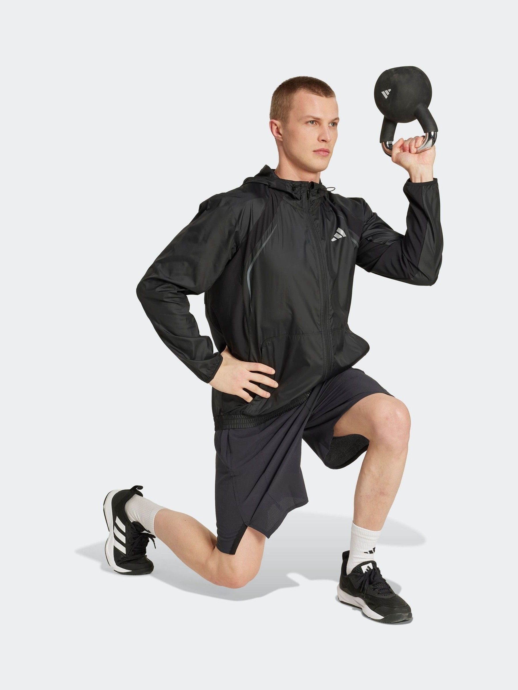 Buy adidas Black Tech Apparel Windbreaker from Next USA