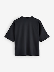 adidas Originals Black Spider Graphic Print Kids T-Shirt - Image 2 of 4