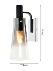 Visconte by BHS Black Atrani Large Wall Light - Image 6 of 6