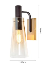 Visconte by BHS Champagne Gold Atrani Large Wall Light - Image 6 of 6