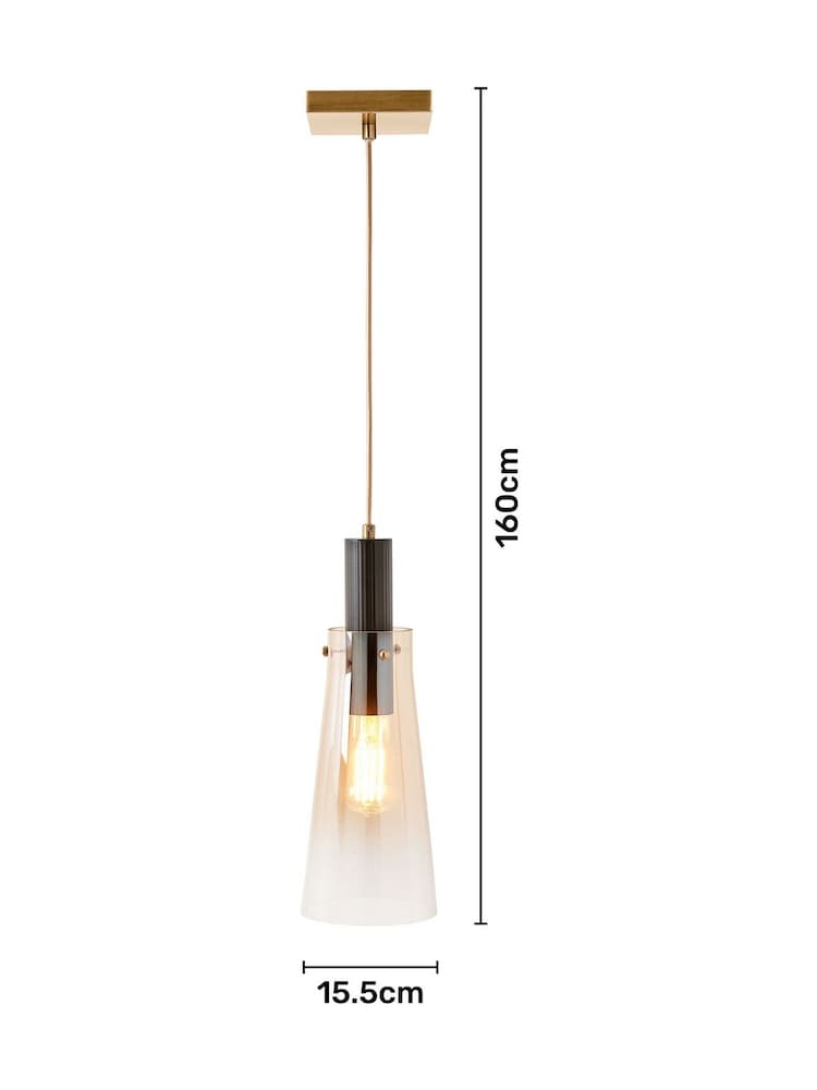 Visconte by BHS Atrani 1 Pendant Ceiling Single Pendant Light - Image 6 of 6