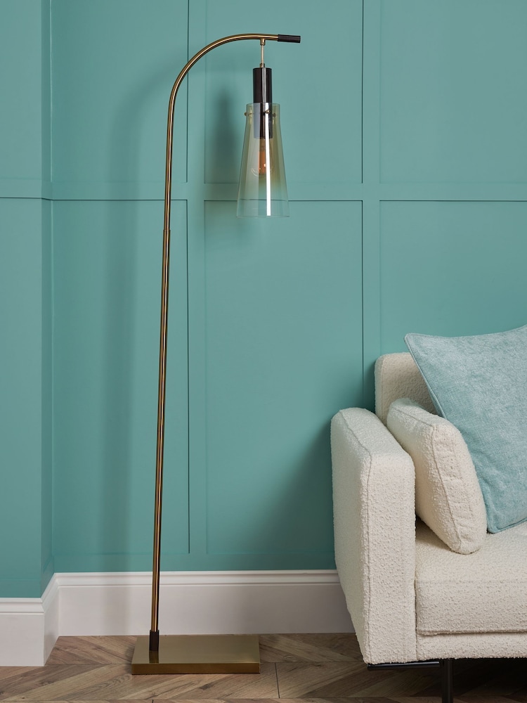 Visconte by BHS Champagne Gold Atrani Floor Lamp - Image 2 of 6