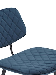 Barker and Stonehouse Blue Velvet Archer Counter Stool - Image 5 of 6