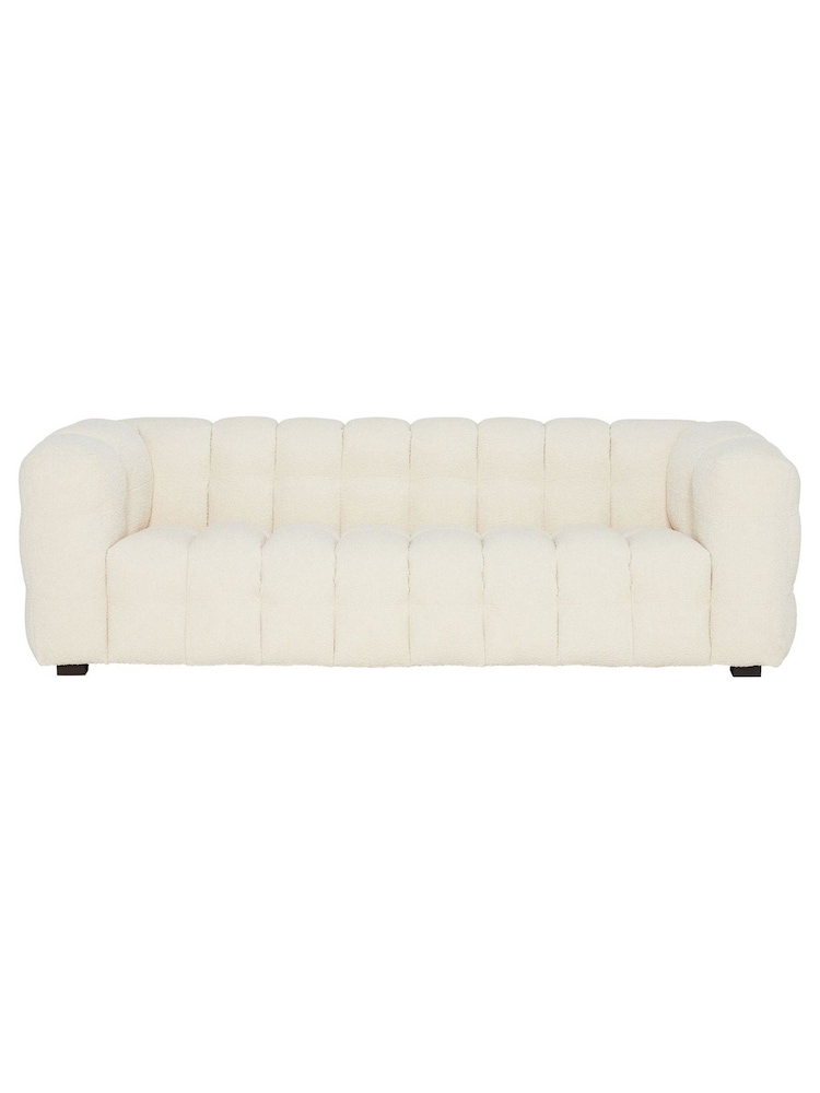Barker and Stonehouse Ivory Lenor Boucle 3 Seater Sofa - Image 2 of 6