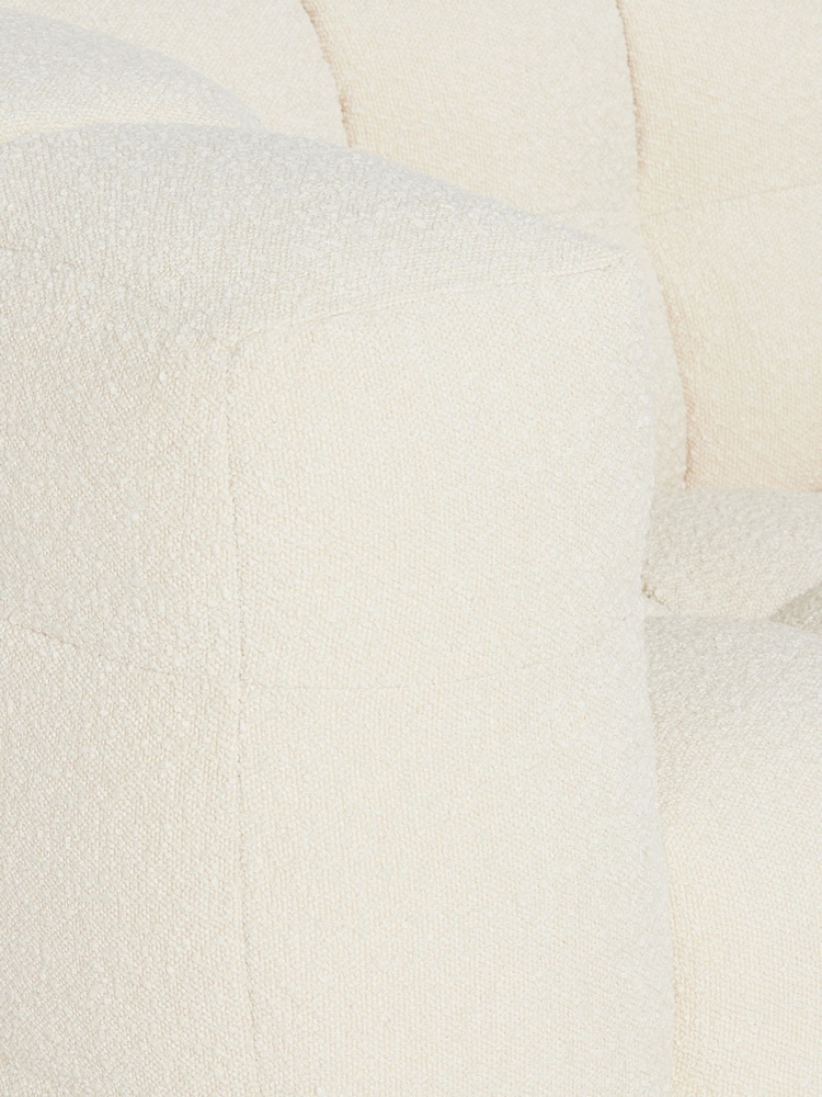 Barker and Stonehouse Ivory Lenor Boucle 3 Seater Sofa - Image 6 of 6
