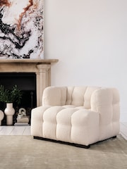 Barker and Stonehouse Ivory Lenor Boucle Chair - Image 1 of 6