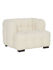 Barker and Stonehouse Ivory Lenor Boucle Chair - Image 2 of 6
