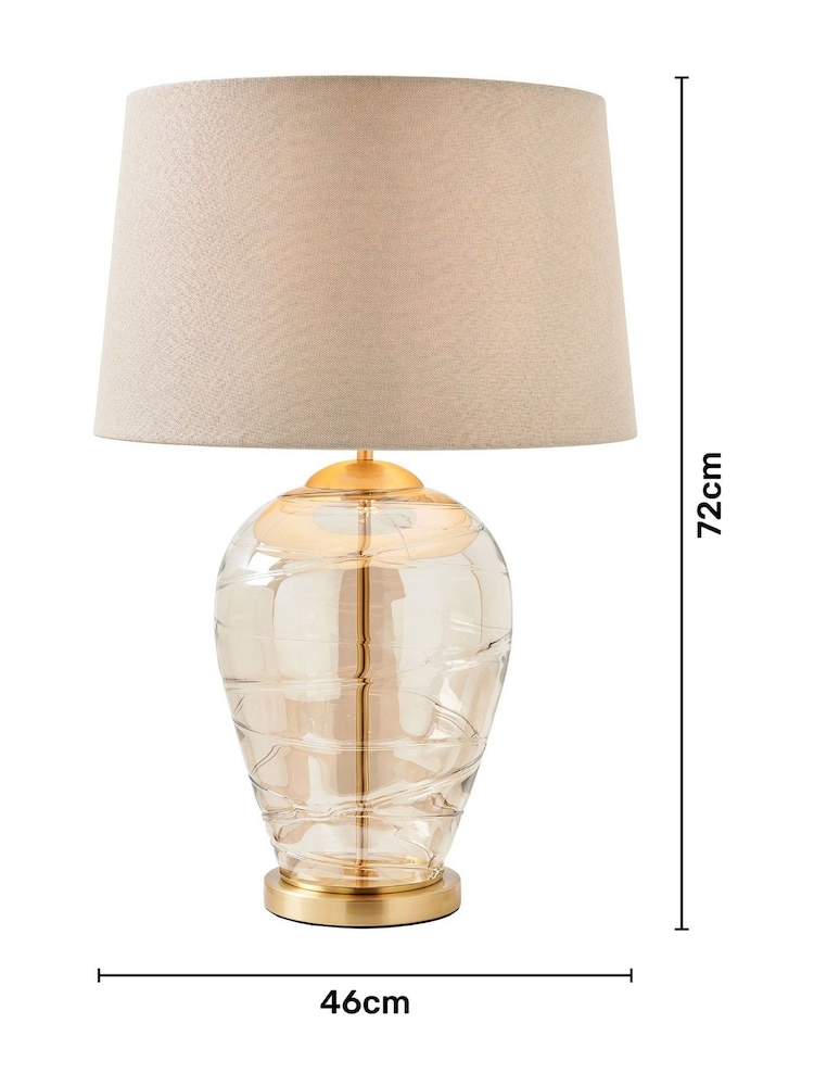 Visconte by BHS Champagne Gold Sarno Table Lamp - Image 6 of 6